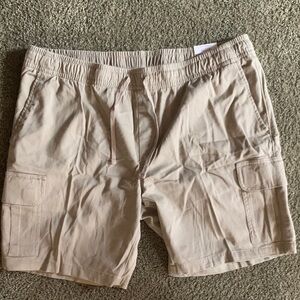 George Men's Khaki Cargo Drawstring Shorts